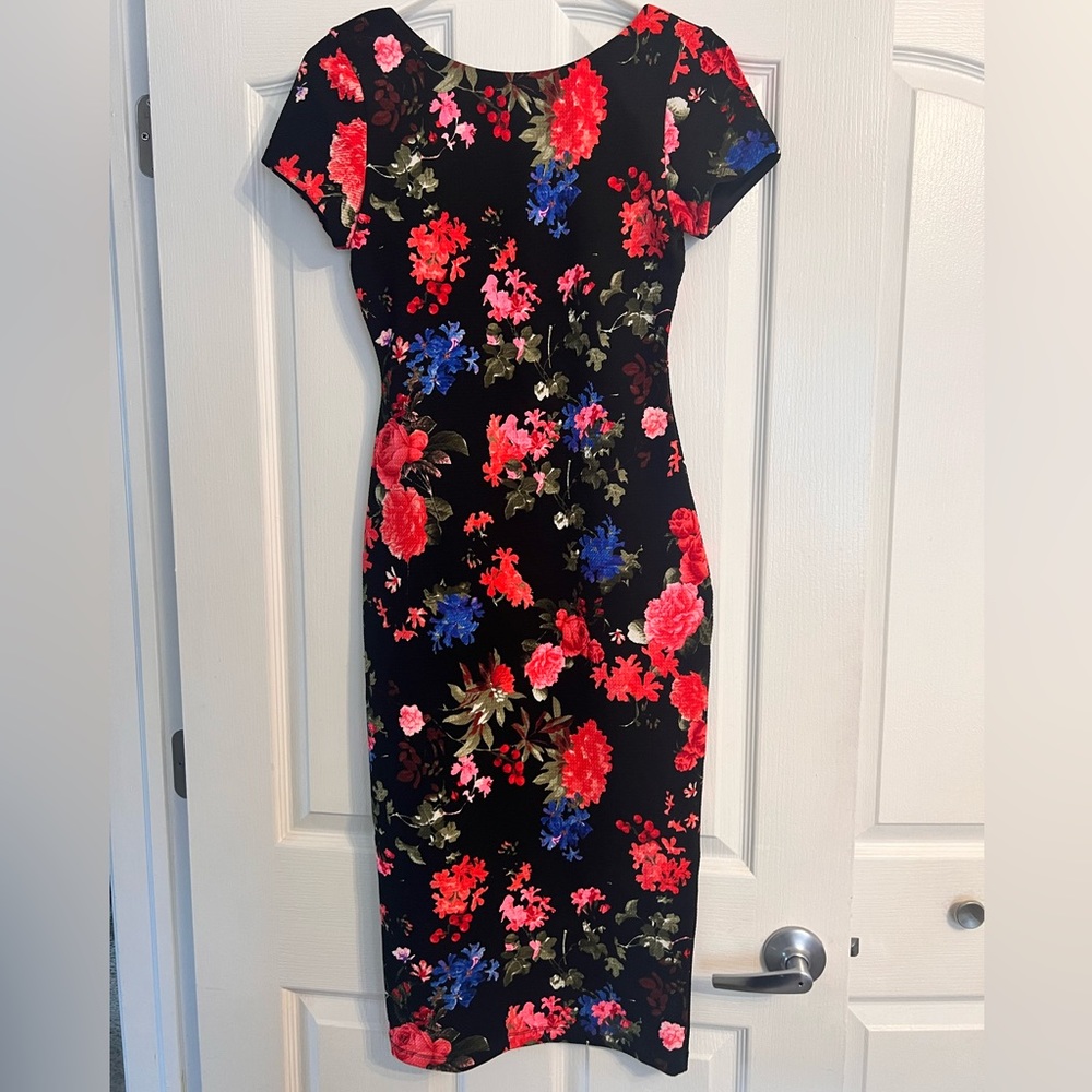 Floral knee length dress